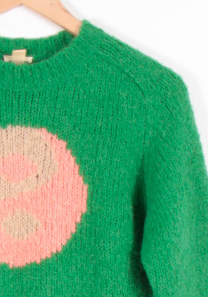 Pull Vert et Rose - Taille XS/34 de la marque Bellerose | PARAD82258 - Vendu par Paradigme - Image 3