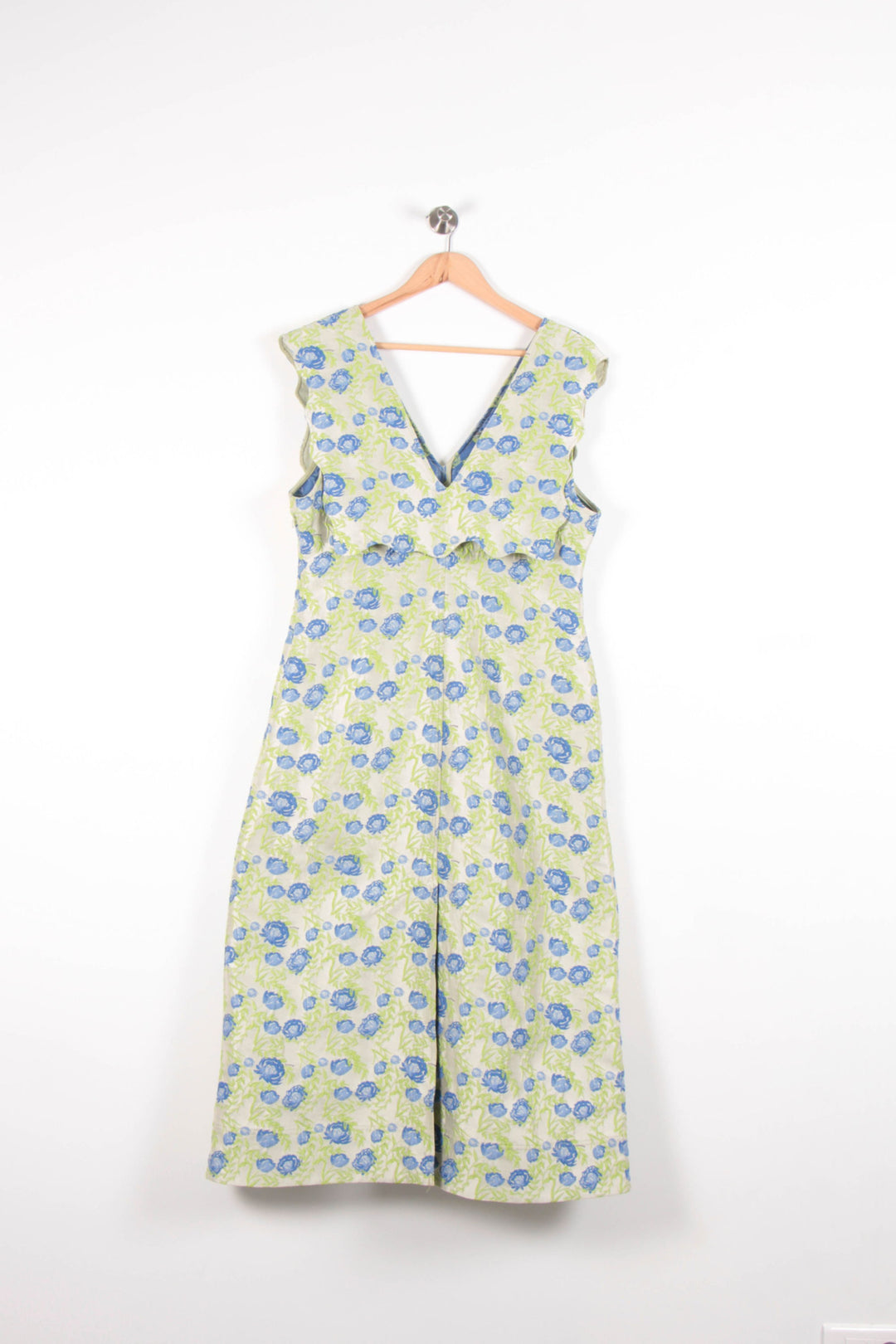 Robe Longue Jaune et Bleue - Taille XL/42 de la marque Ganni | PARAD82267 - Vendu par Paradigme - Image 4