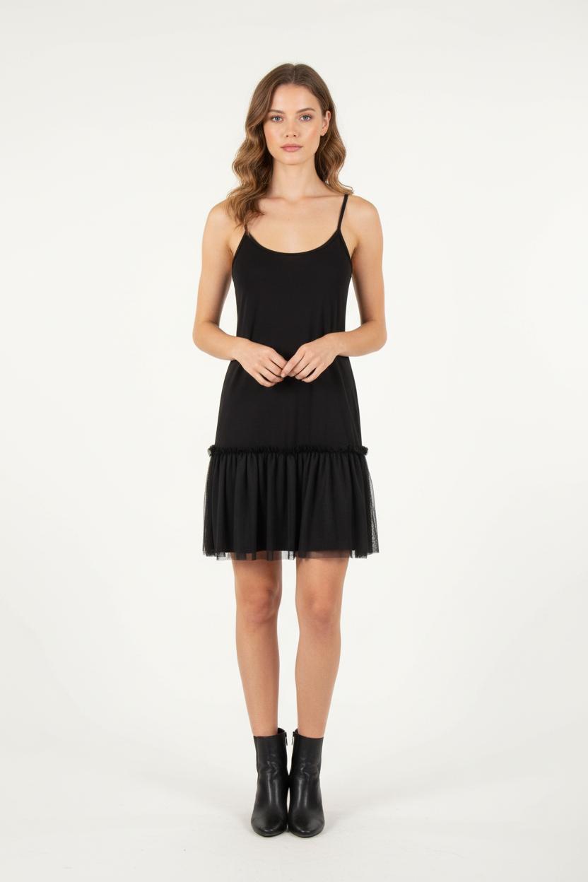 Robe Droite Noire - Taille S/36 de la marque Suncoo | PARAD82273 - Vendu par Paradigme - Image 1