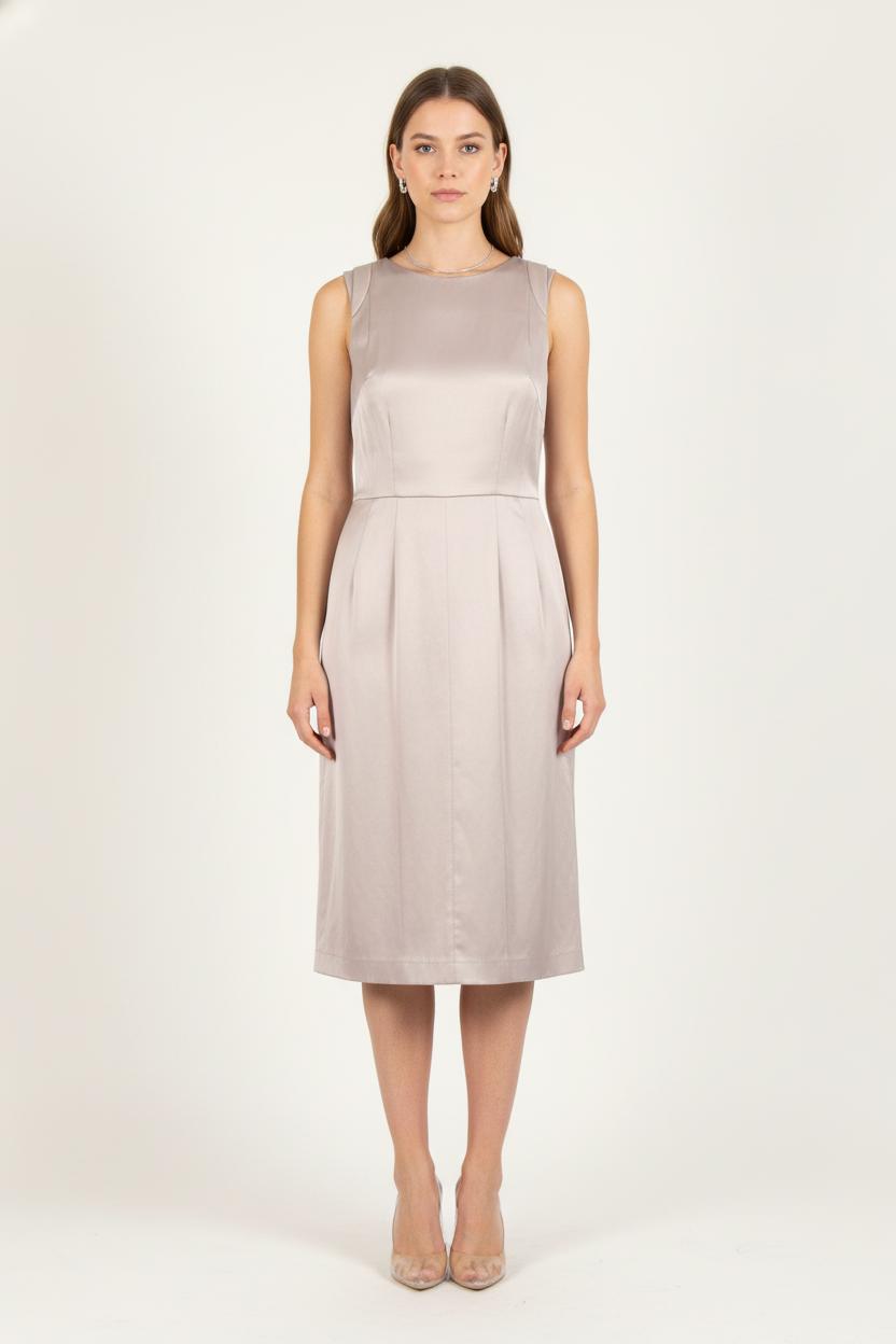 Robe Sans Manches Beige - Taille L/40 de la marque Caroll | PARAD82280 - Vendu par Paradigme - Image 1