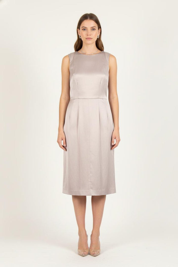 Robe Sans Manches Beige - Taille L/40 de la marque Caroll | PARAD82280 - Vendu par Paradigme - Image 1