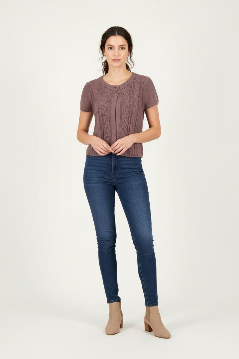 Cardigan Marron - Taille S/36 de la marque Caroll | PARAD82287 - Vendu par Paradigme - Image 1