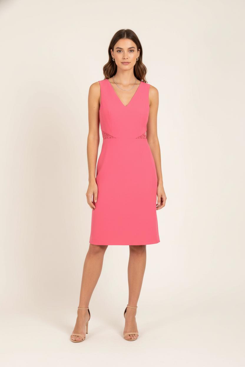 Robe Évasée Rose - Taille S/36 de la marque Claudie Pierlot | PARAD82290 - Vendu par Paradigme - Image 1