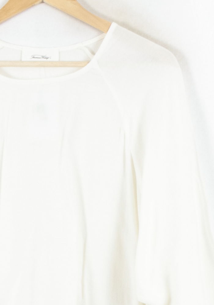 T-shirt Blanc - Taille S/36 de la marque American Vintage | PARAD82296 - Vendu par Paradigme - Image 3