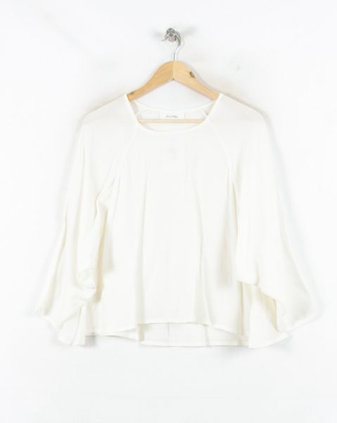 T-shirt Blanc - Taille S/36 de la marque American Vintage | PARAD82296 - Vendu par Paradigme - Image 2