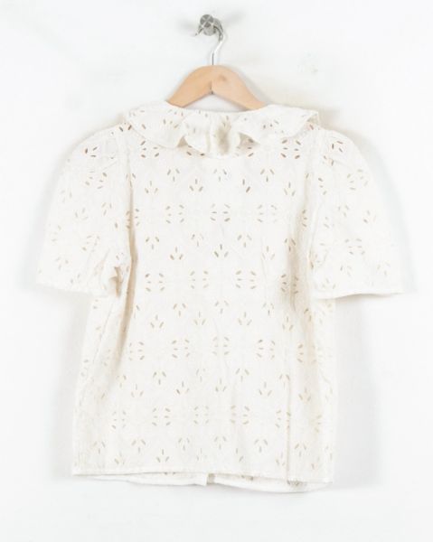 Chemisier Blanc - Taille L/40 de la marque Sézane | PARAD82299 - Vendu par Paradigme - Image 4