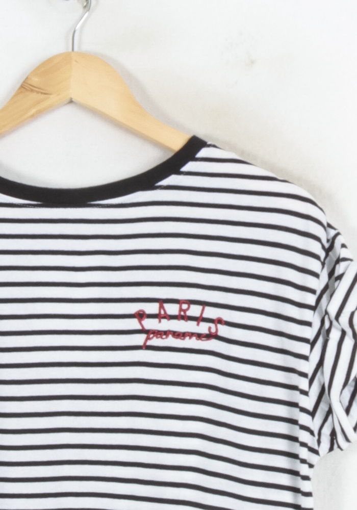 Marinière Blanche et Noire - Taille M/38 de la marque IKKS | PARAD82303 - Vendu par Paradigme - Image 3