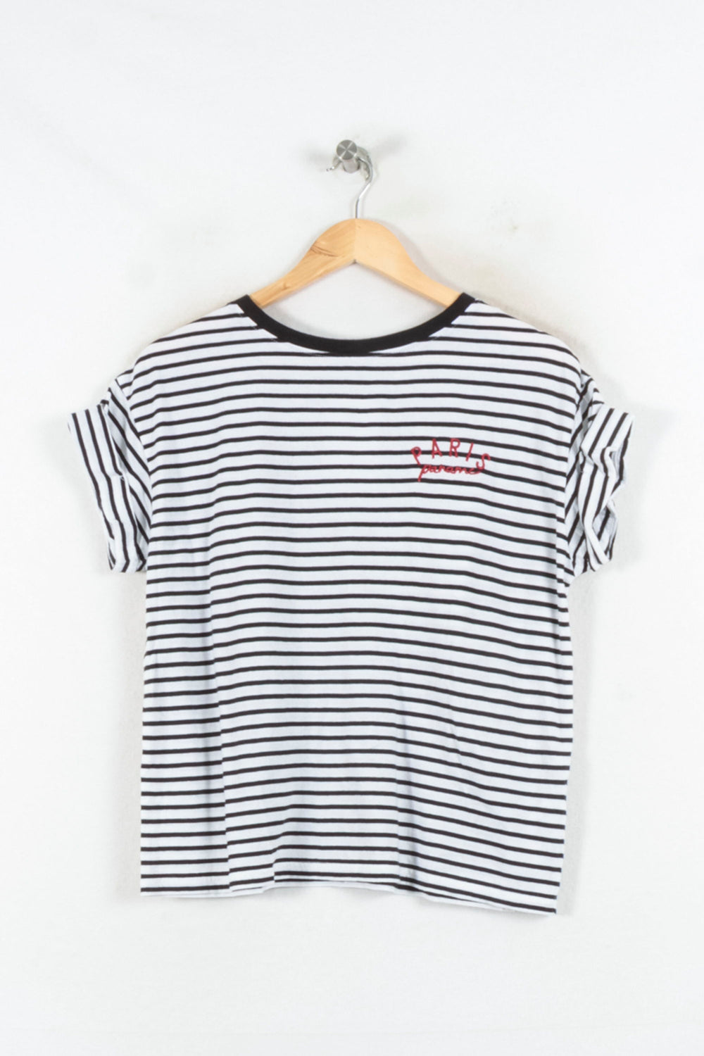 Marinière Blanche et Noire - Taille M/38 de la marque IKKS | PARAD82303 - Vendu par Paradigme - Image 2