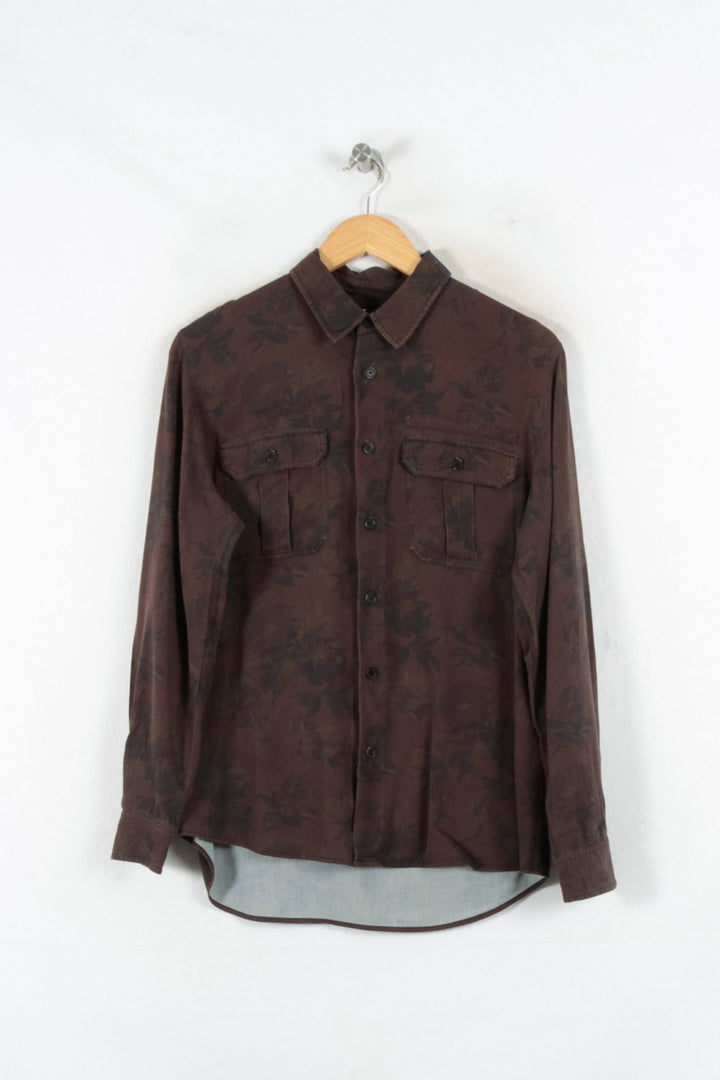 Chemise Marron - Taille XS/34 de la marque The Kooples | PARAD82310 - Vendu par Paradigme - Image 2