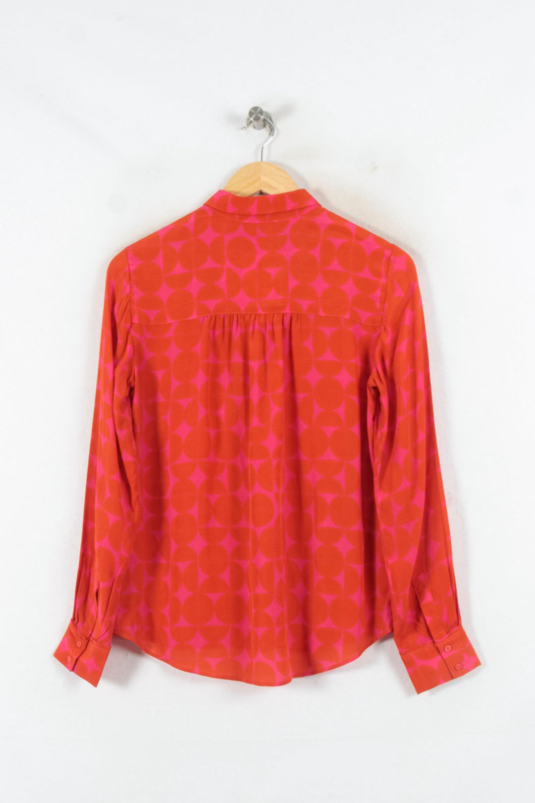 Chemise Orange et Rose - Taille S/36 de la marque Caroll | PARAD82311 - Vendu par Paradigme - Image 4