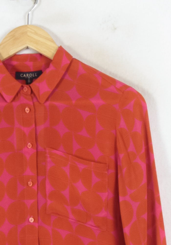 Chemise Orange et Rose - Taille S/36 de la marque Caroll | PARAD82311 - Vendu par Paradigme - Image 3