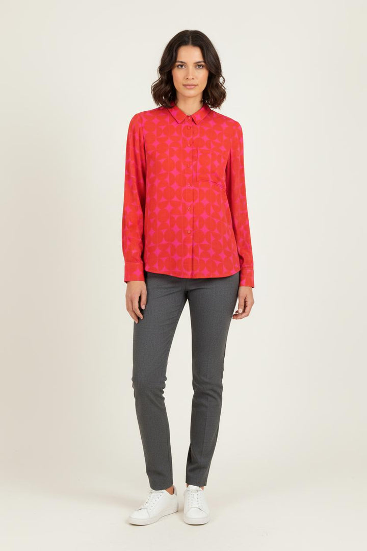 Chemise Orange et Rose - Taille S/36 de la marque Caroll | PARAD82311 - Vendu par Paradigme - Image 1