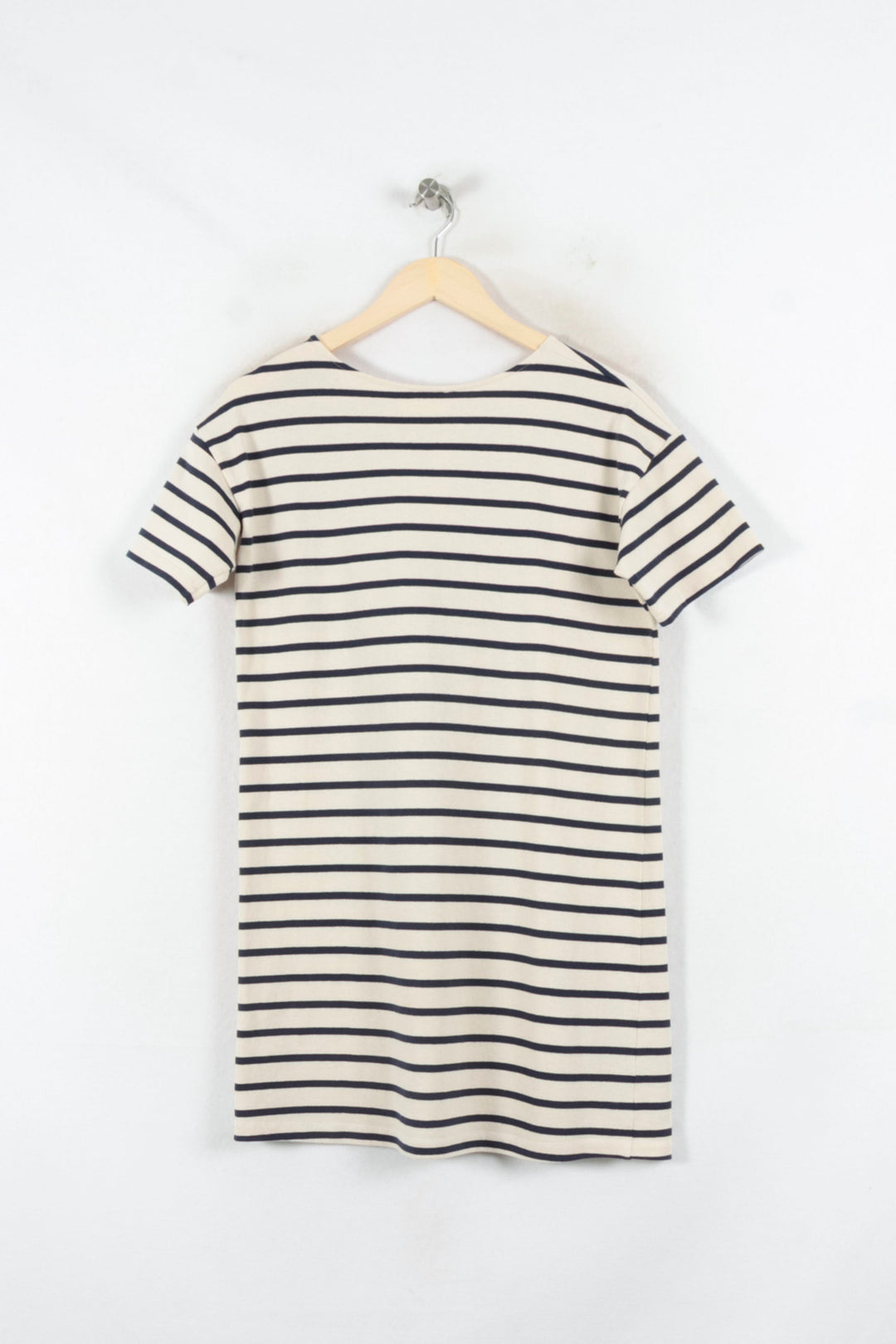 Robe Marinière Blanche et Marine - Taille S/36 de la marque Sézane | PARAD82319 - Vendu par Paradigme - Image 4