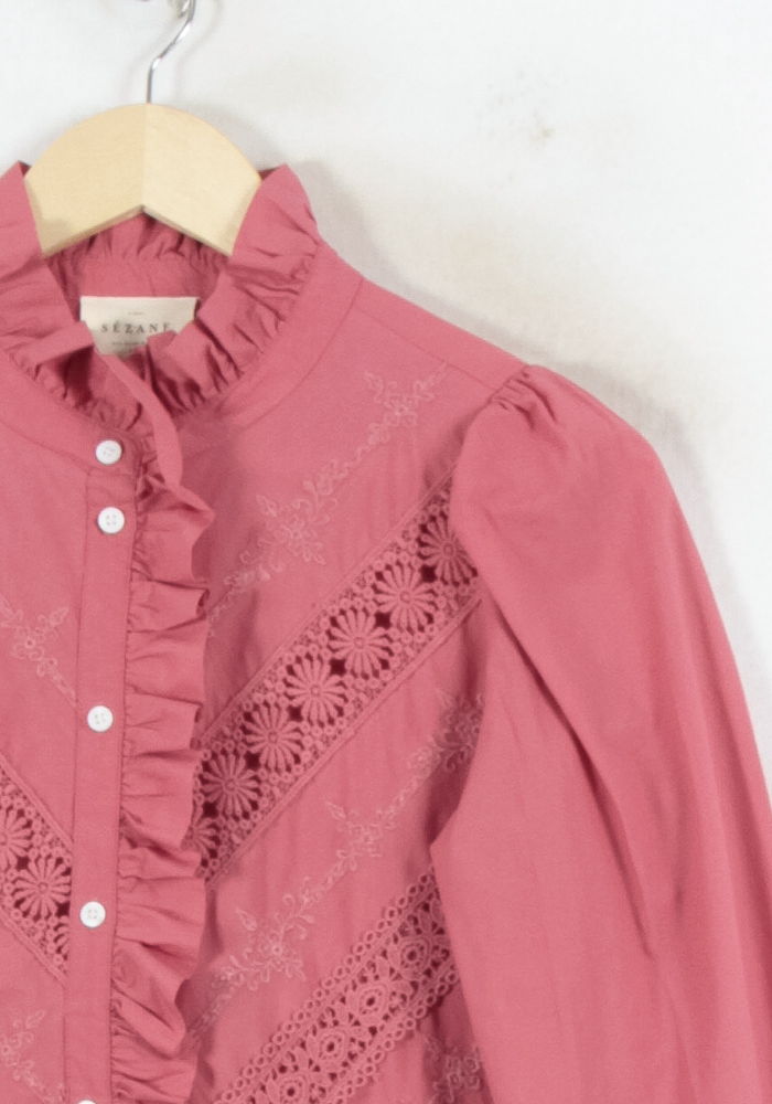 Blouse Rose - Taille S/36 de la marque Sézane | PARAD82322 - Vendu par Paradigme - Image 3