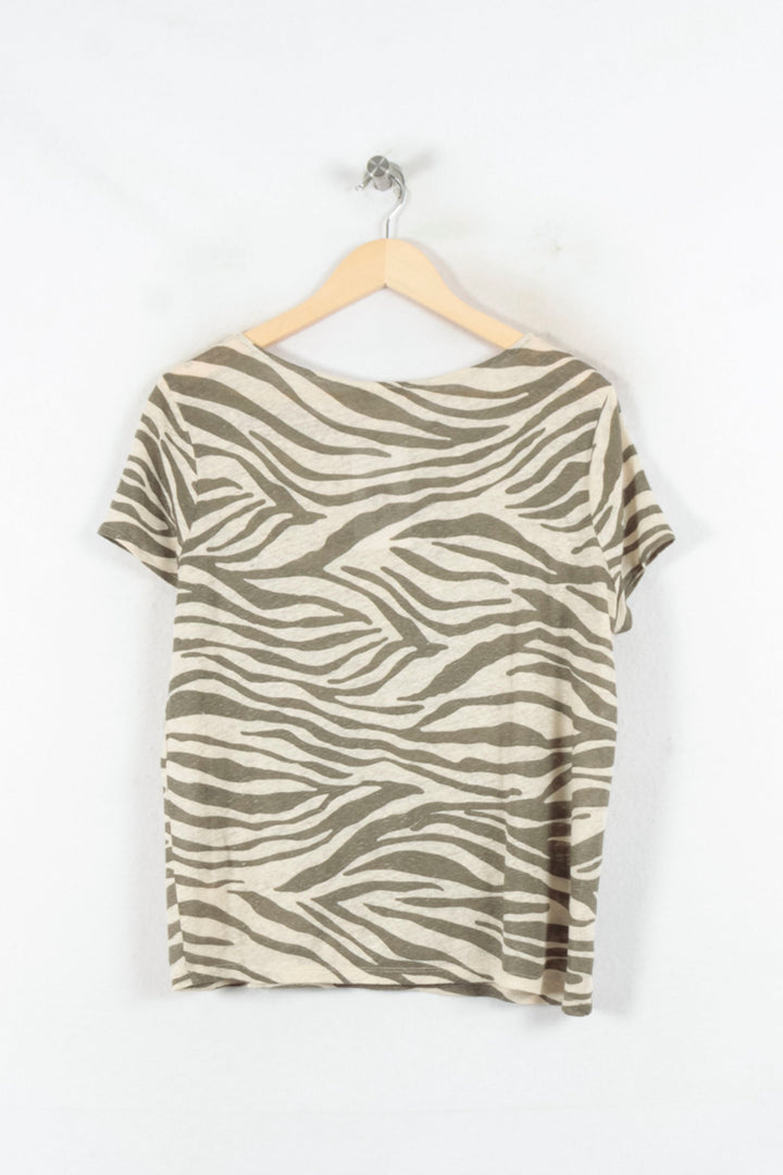 Tee-shirt Beige et Kaki - Taille XS/34 de la marque Sézane | PARAD82323 - Vendu par Paradigme - Image 4