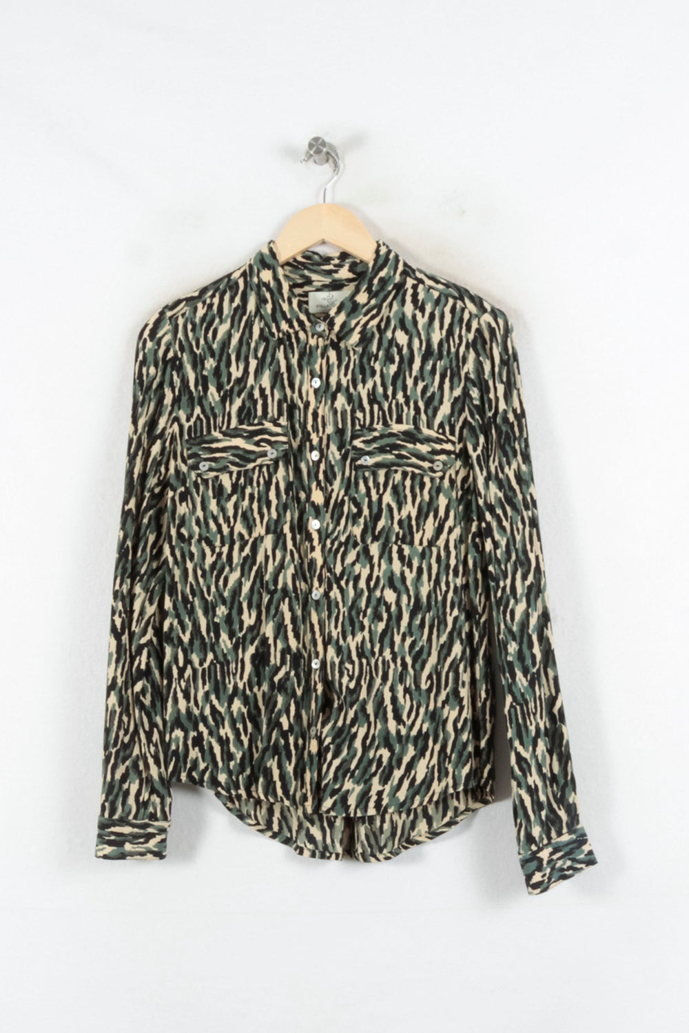 Chemise Verte et Beige - Taille S/36 de la marque Stella Forest | PARAD82324 - Vendu par Paradigme - Image 2