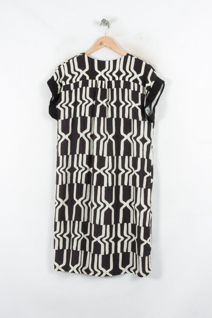 Robe Noire et Blanche - Taille S/36 de la marque La Fée Maraboutée | PARAD82325 - Vendu par Paradigme - Image 4