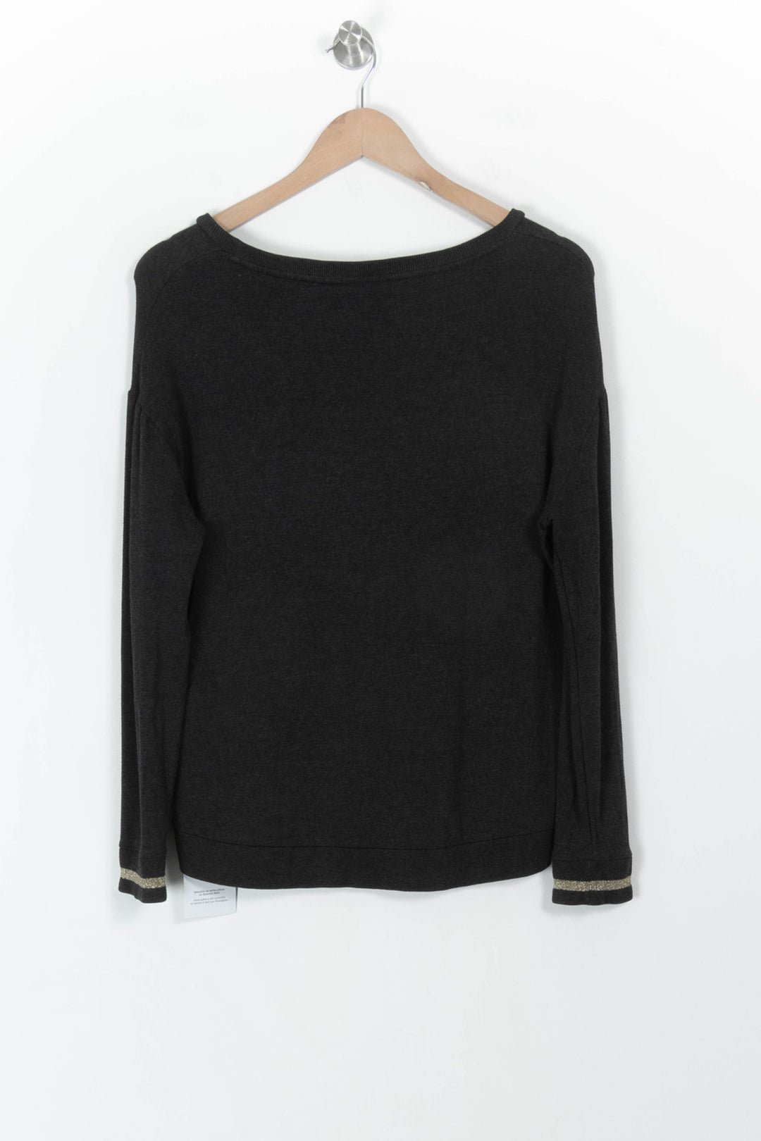 Pull Noir - Taille S/36 de la marque Majestic Filatures | PARAD82332 - Vendu par Paradigme - Image 4