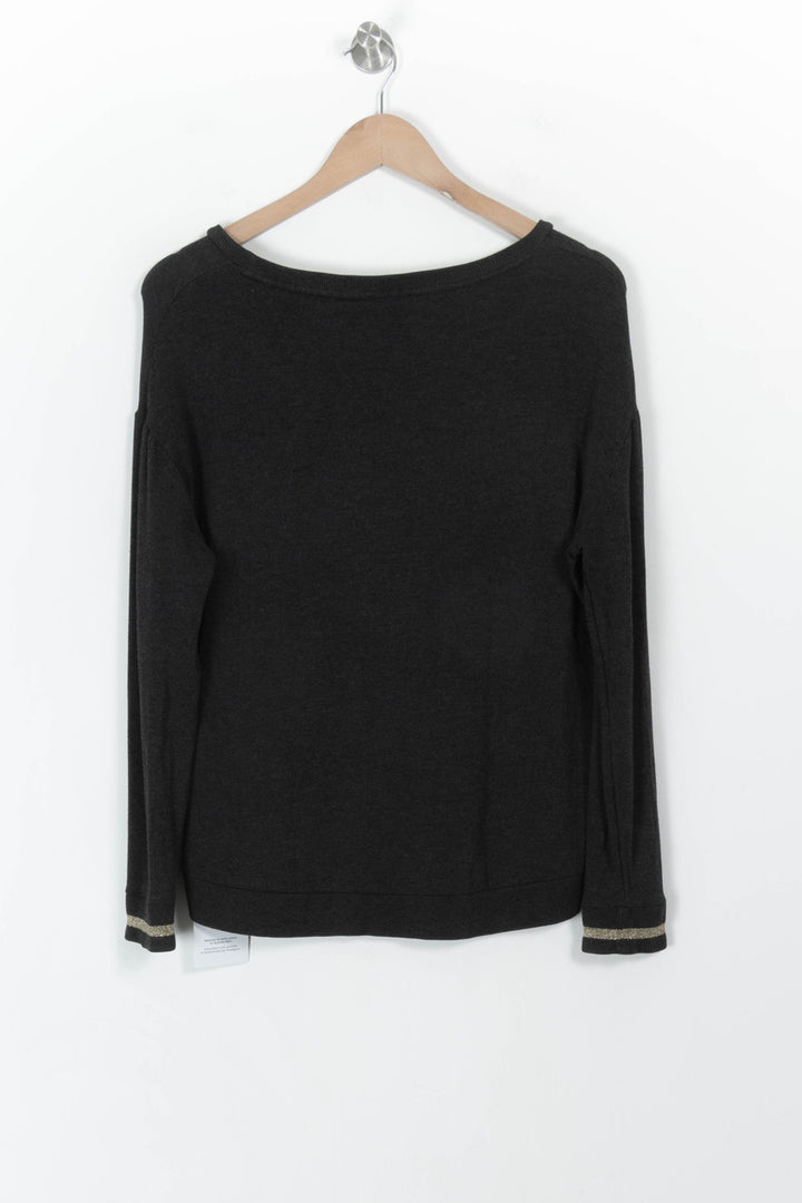 Pull Noir - Taille S/36 de la marque Majestic Filatures | PARAD82332 - Vendu par Paradigme - Image 4