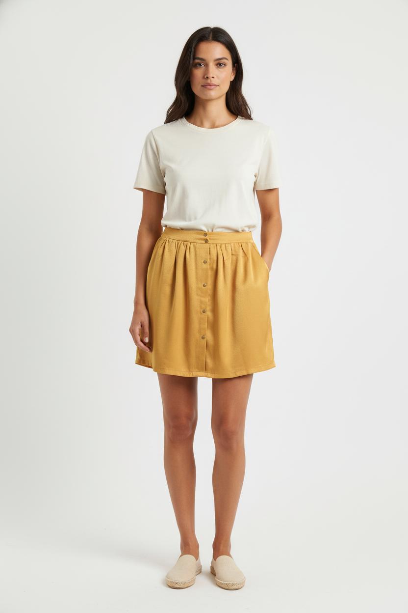 Jupe Patineuse Jaune - Taille S/36 de la marque Grace & Mila | PARAD82337 - Vendu par Paradigme - Image 1