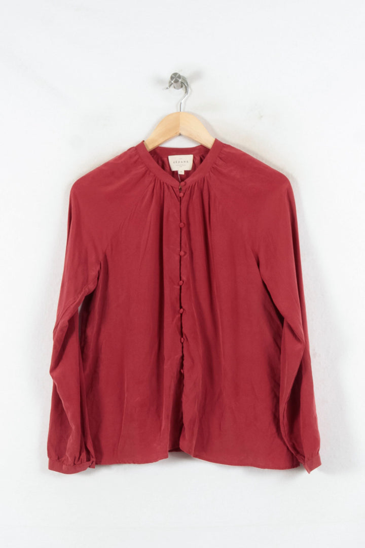 Blouse Bordeaux - Taille S/36 de la marque Sézane | PARAD82340 - Vendu par Paradigme - Image 2