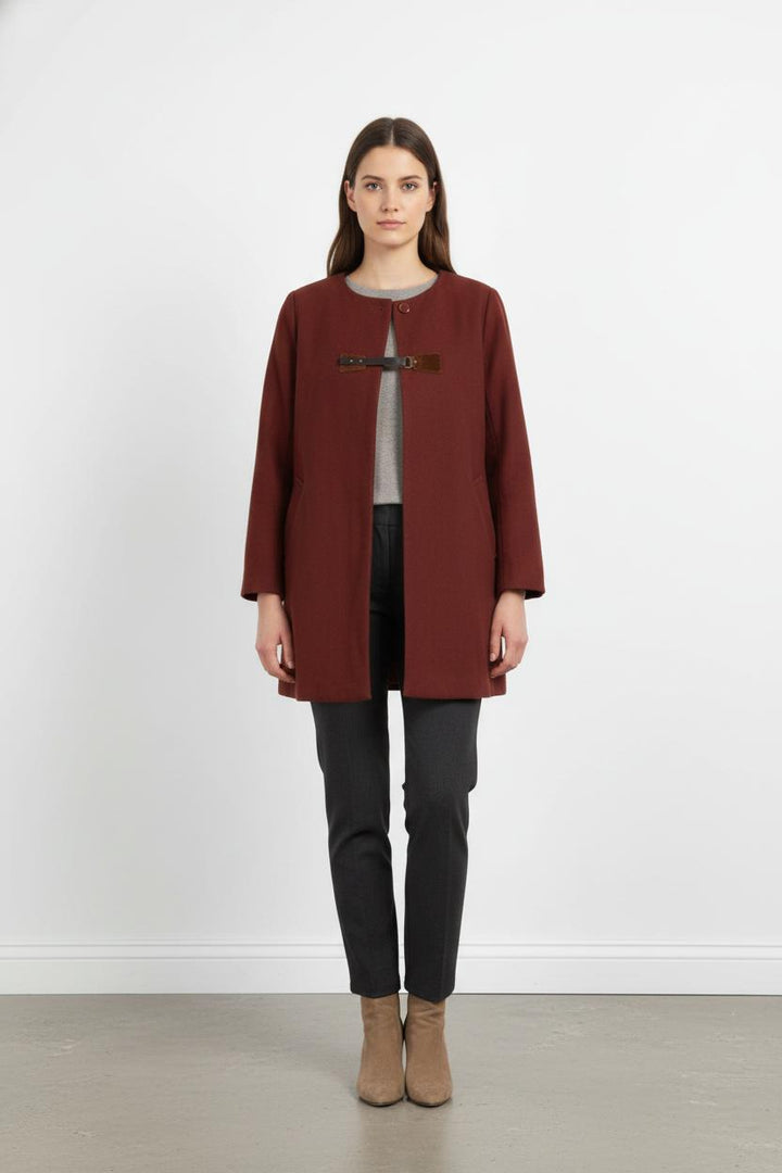 Manteau Bordeaux - Taille S/36 de la marque Sessùn | PARAD82341 - Vendu par Paradigme - Image 1