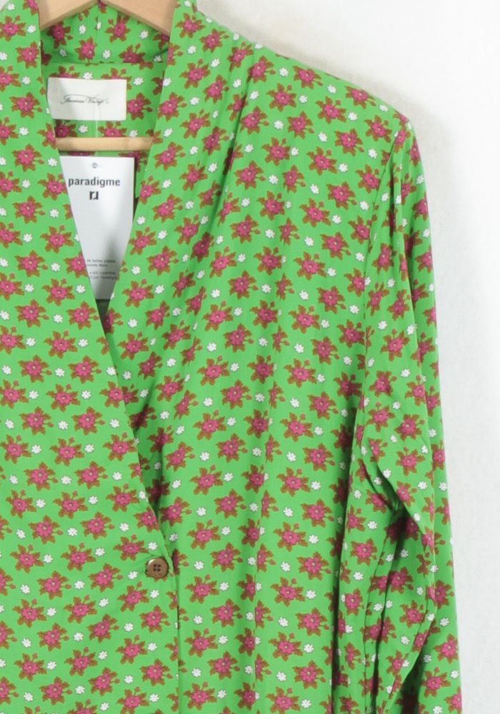 Robe Verte et Rouge - Taille M/38 de la marque American Vintage | PARAD82345 - Vendu par Paradigme - Image 3