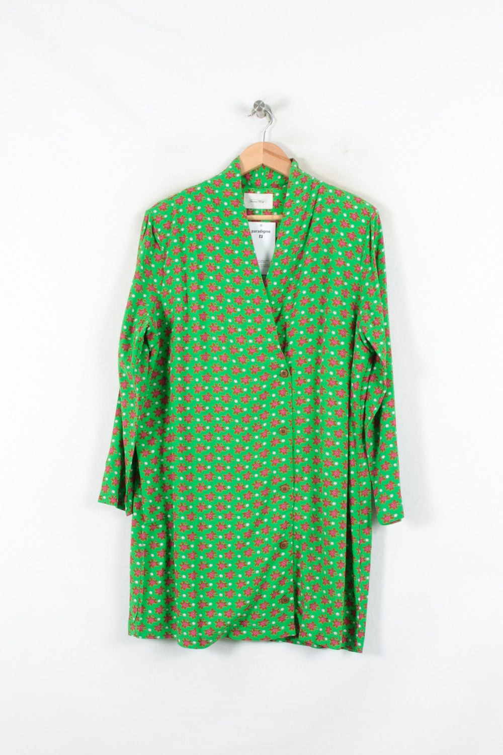Robe Verte et Rouge - Taille M/38 de la marque American Vintage | PARAD82345 - Vendu par Paradigme - Image 2