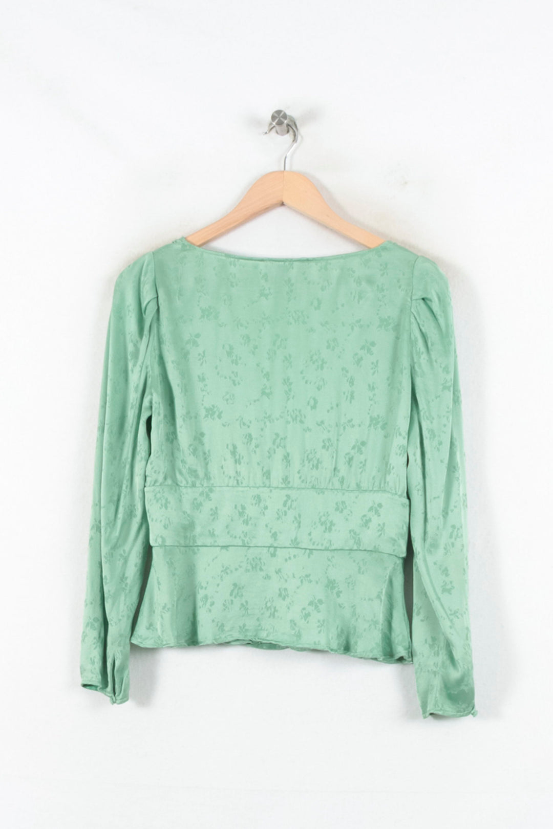 Blouse Verte - Taille L/40 de la marque Tara Jarmon | PARAD82346 - Vendu par Paradigme - Image 4