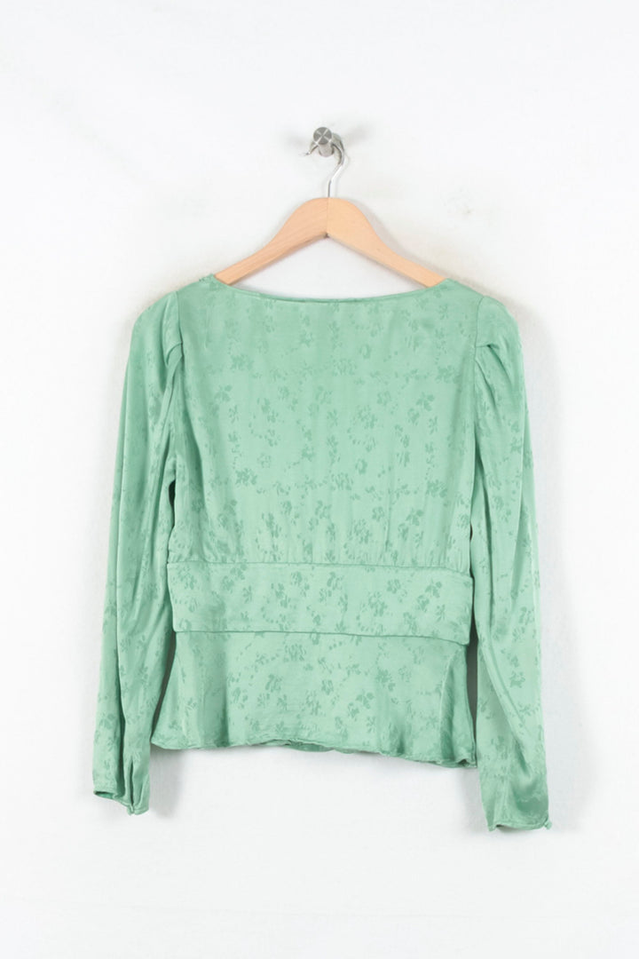 Blouse Verte - Taille L/40 de la marque Tara Jarmon | PARAD82346 - Vendu par Paradigme - Image 4
