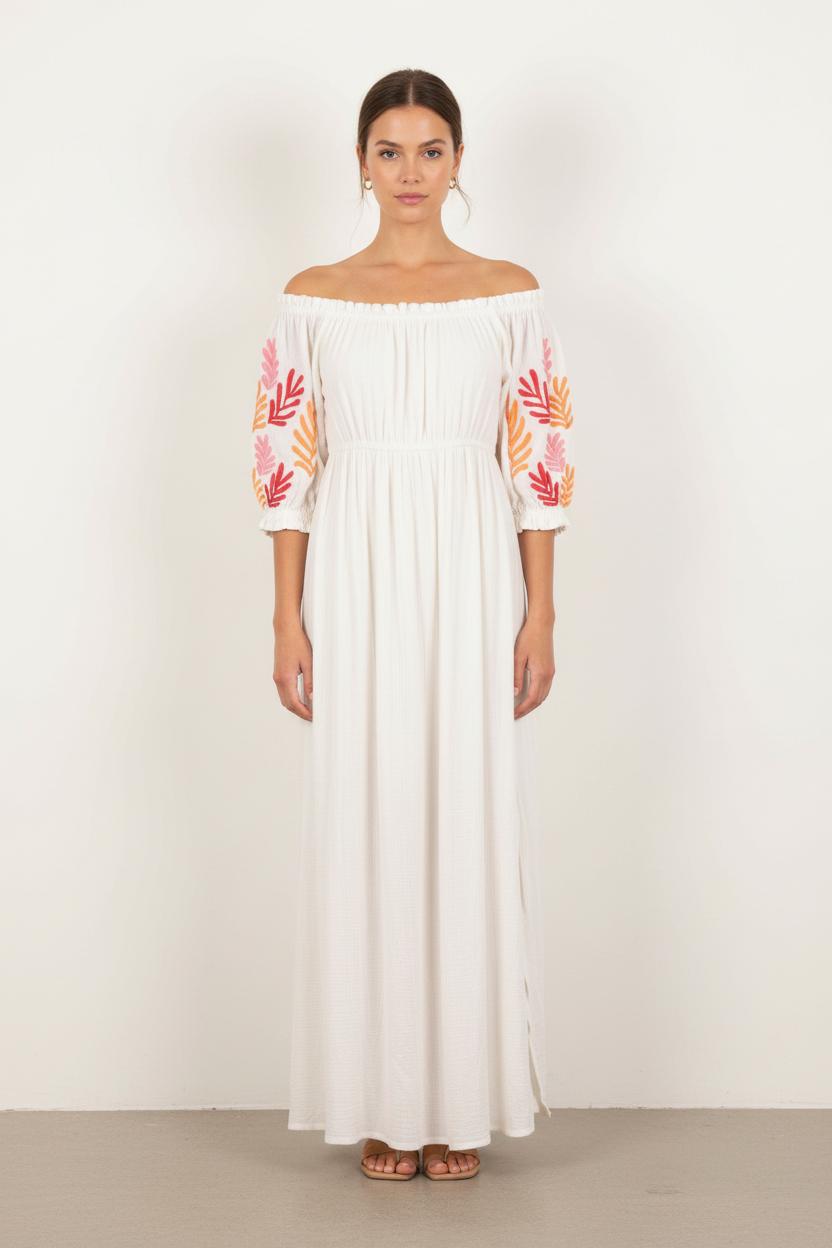 Robe Longue Blanche - Taille L/40 de la marque Sundress | PARAD82350 - Vendu par Paradigme - Image 1