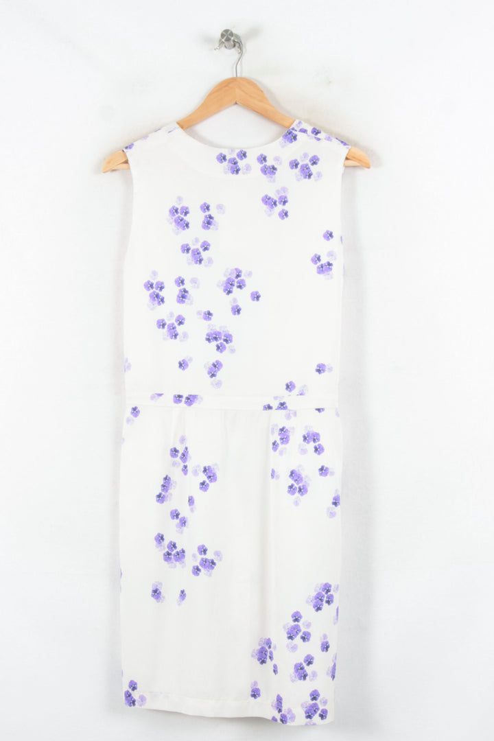 Robe Midi Blanche et Violette - Taille M/38 de la marque Valentine Gauthier | PARAD82356 - Vendu par Paradigme - Image 4