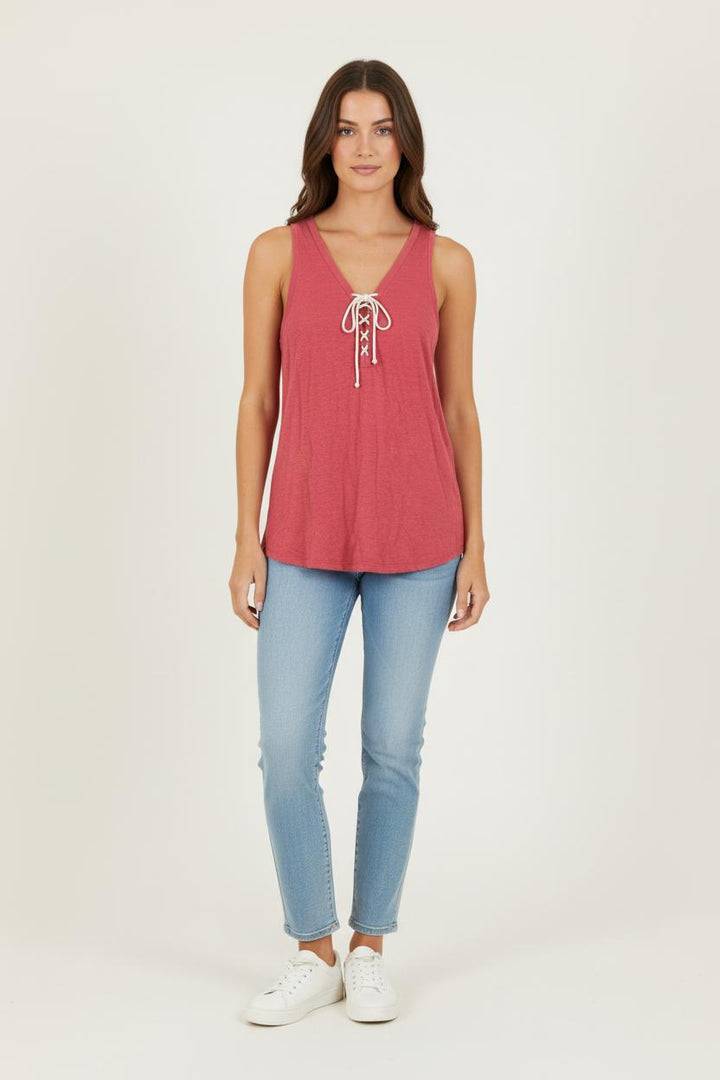 Débardeur Rouge - Taille S/36 de la marque Claudie Pierlot | PARAD82365 - Vendu par Paradigme - Image 1