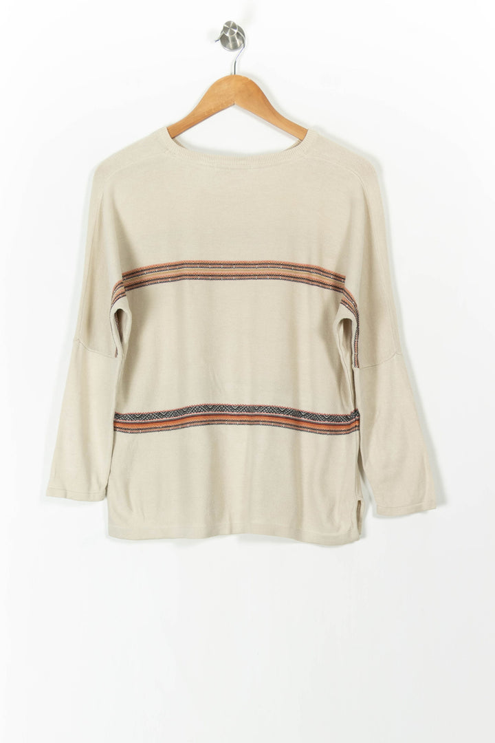 Pull Beige et Orange - Taille S/36 de la marque Sessùn | PARAD82366 - Vendu par Paradigme - Image 4