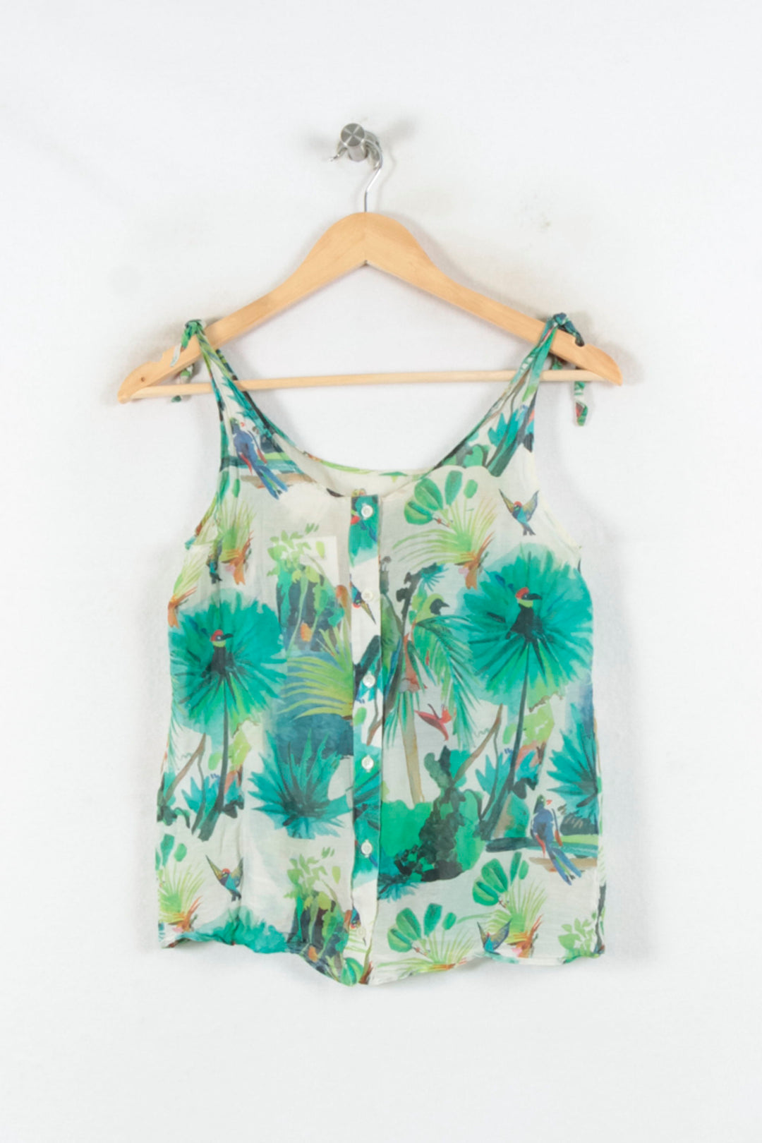 Débardeur Vert et Blanc - Taille S/36 de la marque Sézane | PARAD82368 - Vendu par Paradigme - Image 4