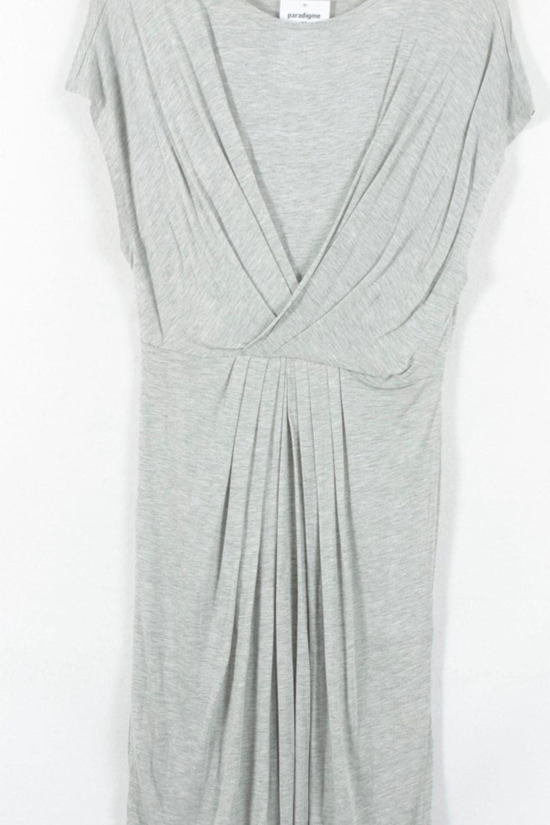 Robe Drapée Grise - Taille M/38 de la marque ba&sh | PARAD82373 - Vendu par Paradigme - Image 2