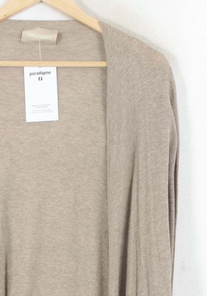 Cardigan Beige - Taille M/38 de la marque Zadig&Voltaire | PARAD82376 - Vendu par Paradigme - Image 3