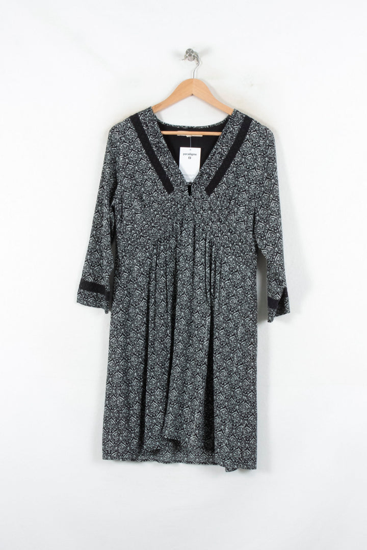 Robe Noire et Blanche - Taille M/38 de la marque La Fée Maraboutée | PARAD82383 - Vendu par Paradigme - Image 2