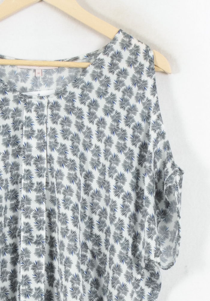 Blouse Blanc et Bleu - Taille M/38 de la marque La Fée Maraboutée | PARAD82384 - Vendu par Paradigme - Image 3