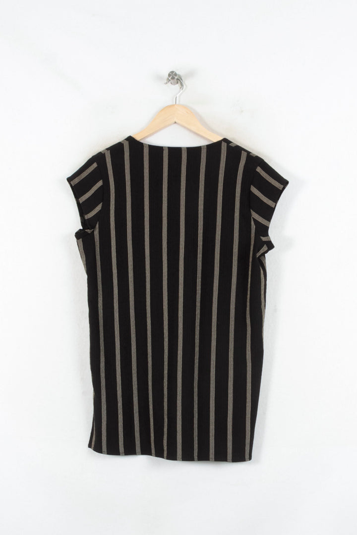 Blouse Noire et Beige - Taille S/36 de la marque La Fée Maraboutée | PARAD82386 - Vendu par Paradigme - Image 4