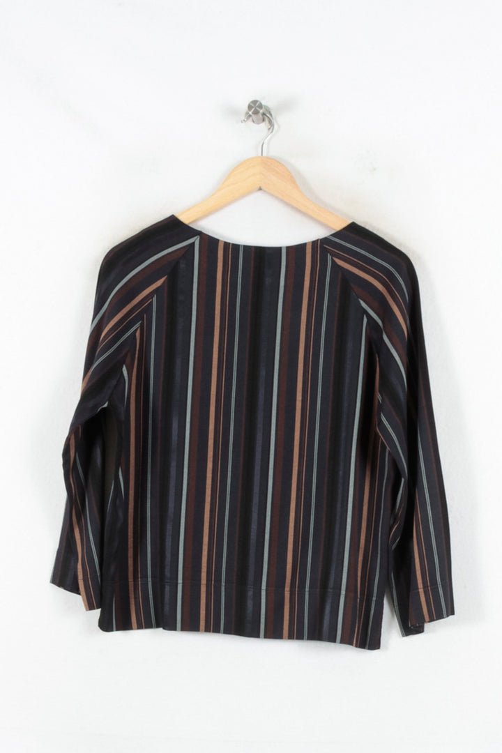 Blouse Noire et Marron - Taille M/38 de la marque La Fée Maraboutée | PARAD82388 - Vendu par Paradigme - Image 4
