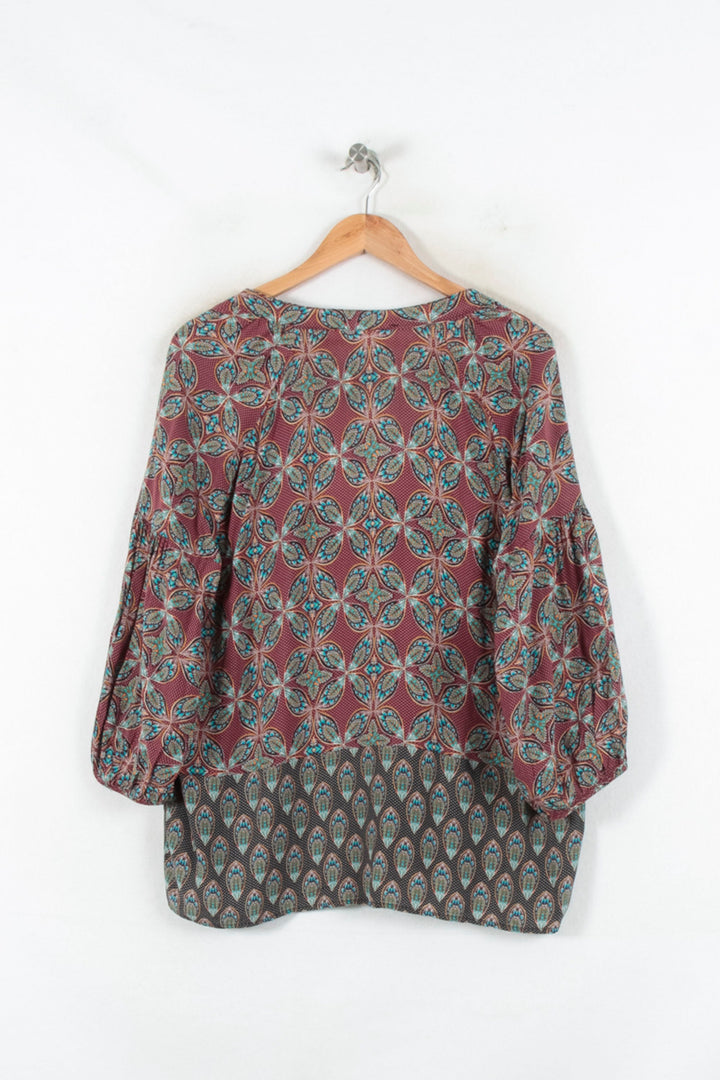 Blouse Multicolore - Taille M/38 de la marque La Fée Maraboutée | PARAD82389 - Vendu par Paradigme - Image 4