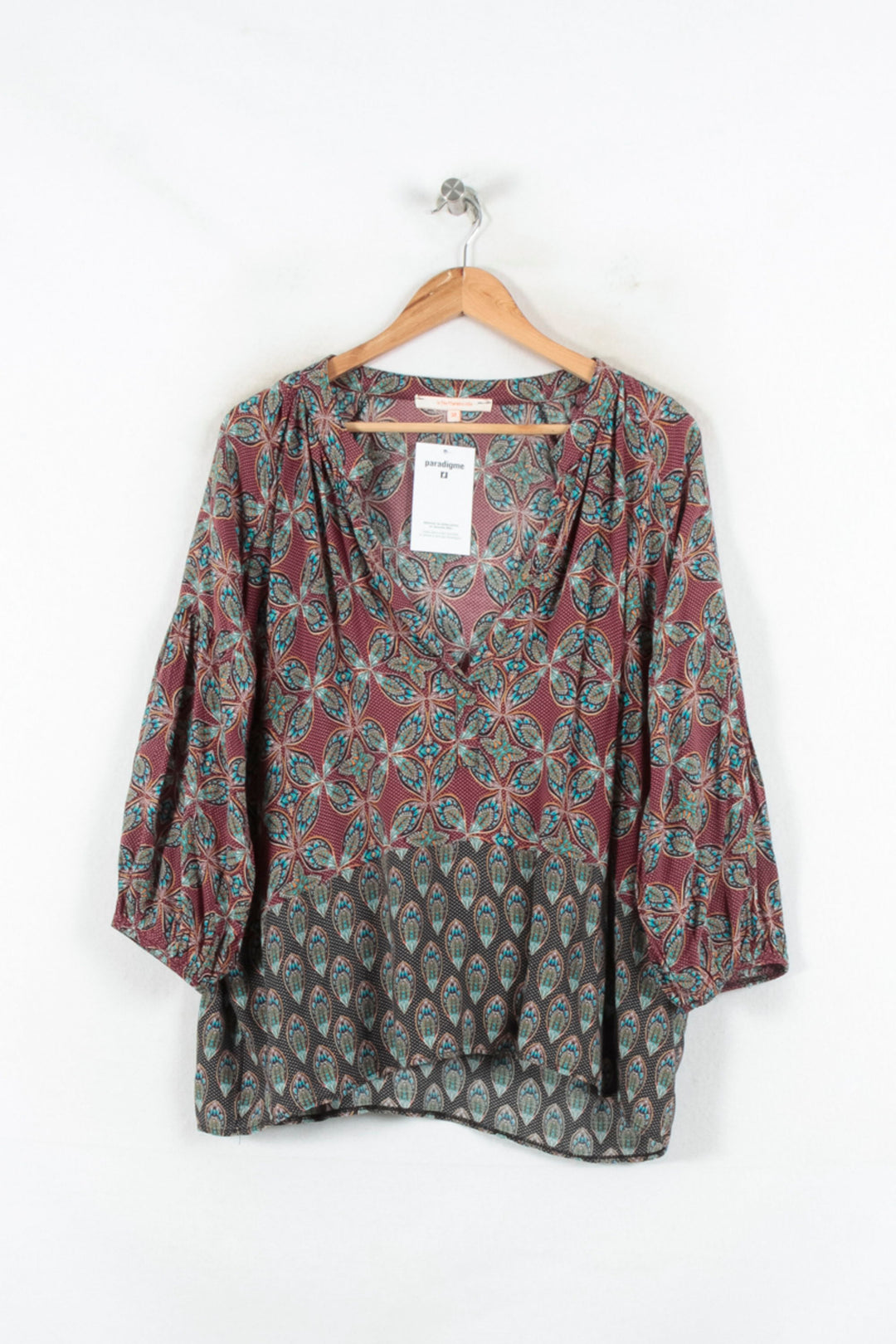 Blouse Multicolore - Taille M/38 de la marque La Fée Maraboutée | PARAD82389 - Vendu par Paradigme - Image 2