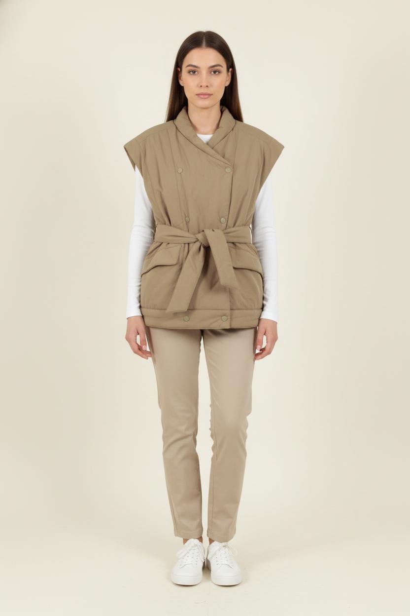 Gilet Sans Manches Beige - Taille S/36 de la marque ba&sh | PARAD82391 - Vendu par Paradigme - Image 1