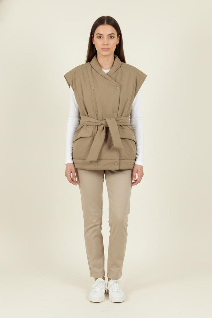 Gilet Sans Manches Beige - Taille S/36 de la marque ba&sh | PARAD82391 - Vendu par Paradigme - Image 1