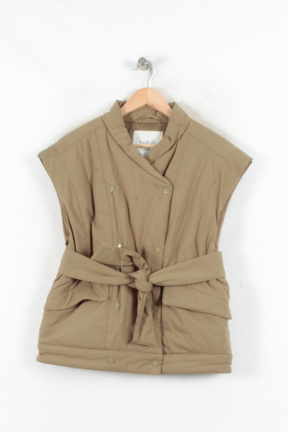 Gilet Sans Manches Beige - Taille S/36 de la marque ba&sh | PARAD82391 - Vendu par Paradigme - Image 2