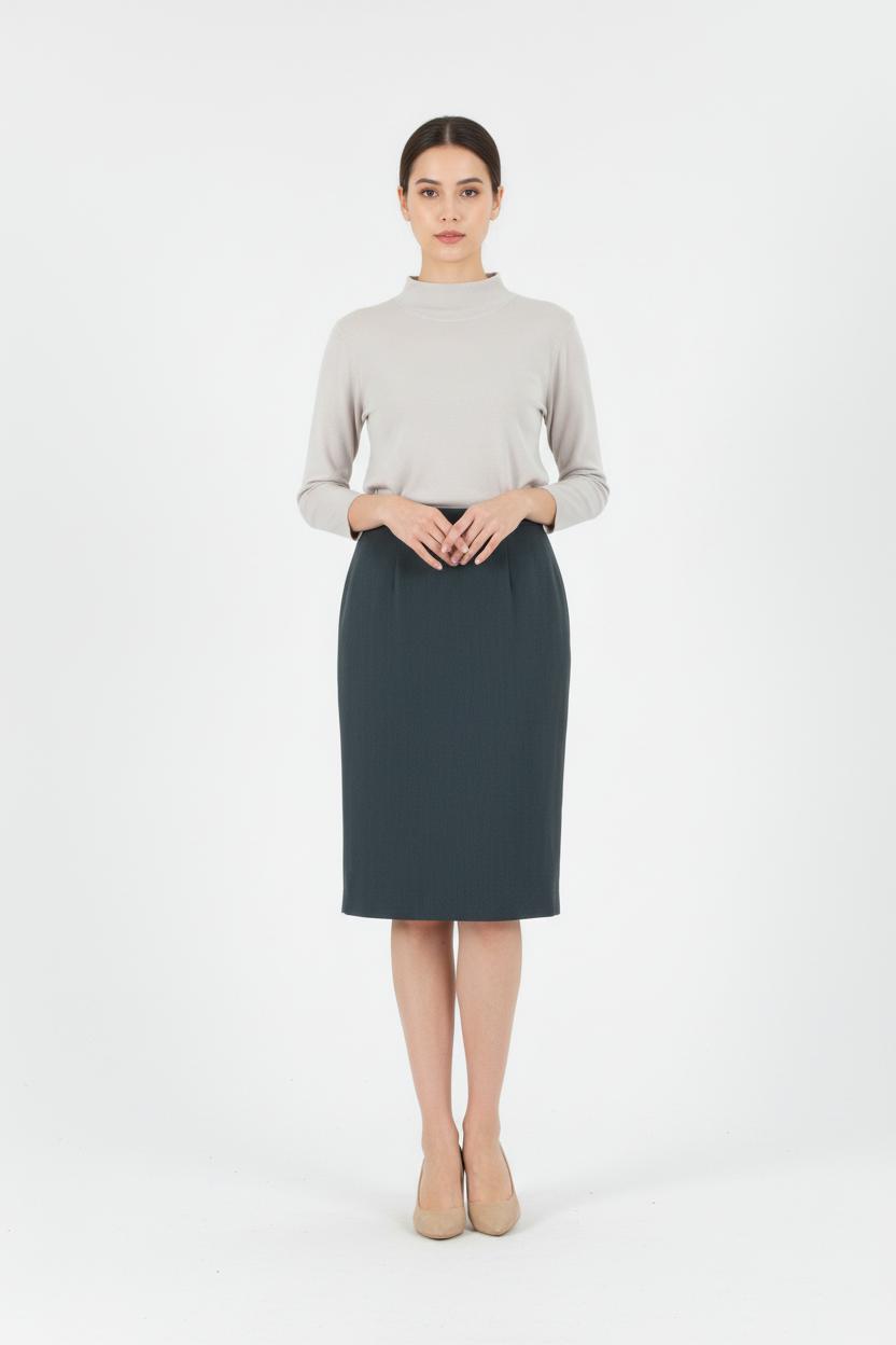 Jupe Droite Grise - Taille XXXL/46 de la marque Max Mara | PARAD82393 - Vendu par Paradigme - Image 1