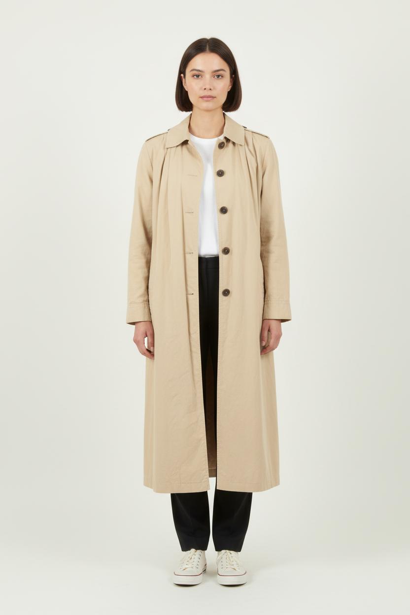 Trench Beige - Taille S/36 de la marque American Vintage | PARAD82394 - Vendu par Paradigme - Image 1