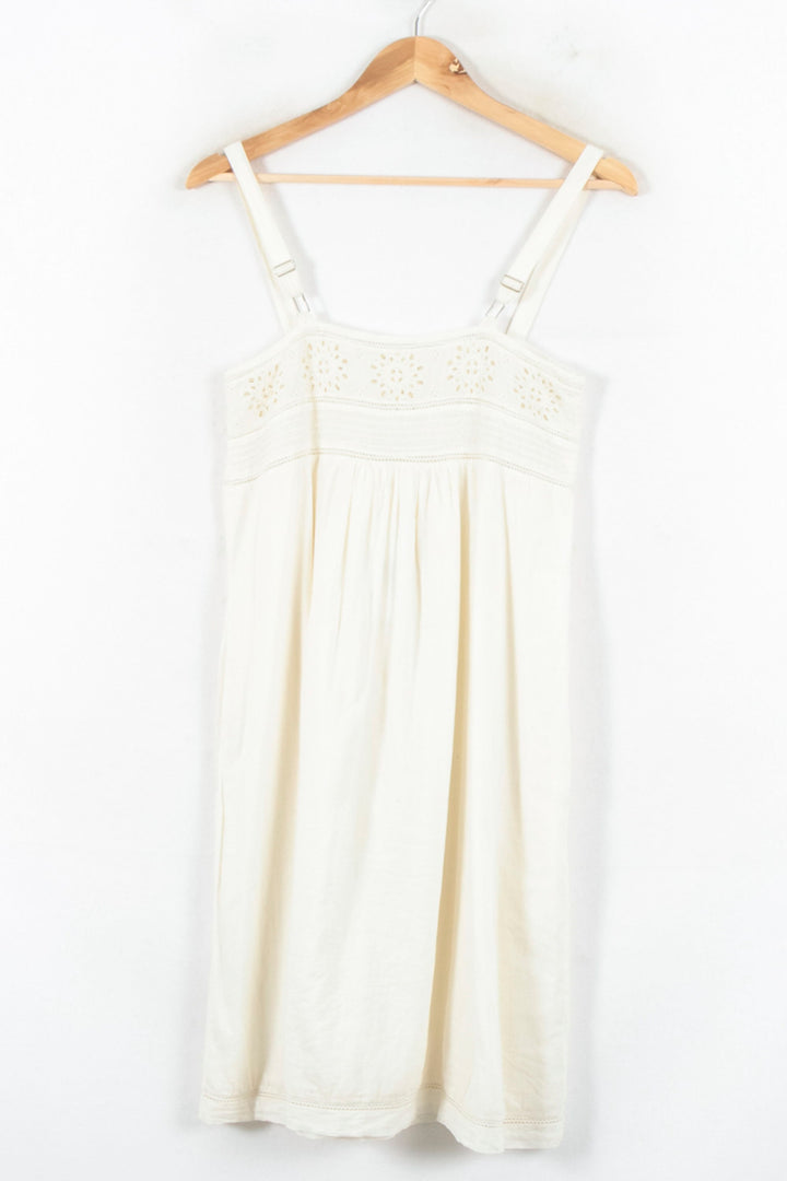 Robe Brodée Blanche - Taille S/36 de la marque Léon & Harper | PARAD82395 - Vendu par Paradigme - Image 4