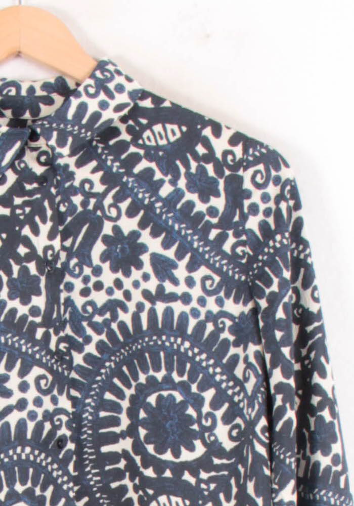 Chemise Blanche et Bleue - Taille S/36 de la marque Maison 123 | PARAD82401 - Vendu par Paradigme - Image 3